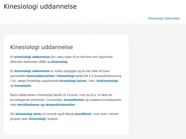 kinesiologiuddannelsen.dk