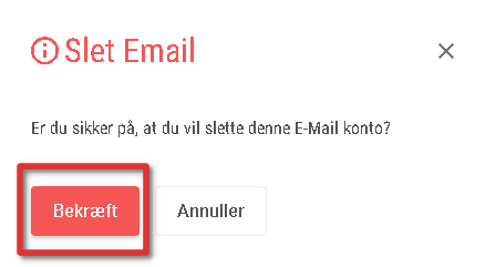 Sletning af mail