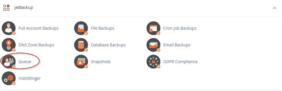 JetBackup Queue
